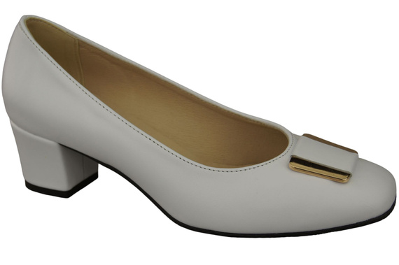 Damenschuhe Pumps Naturleder 187 Weiß ElitaBut