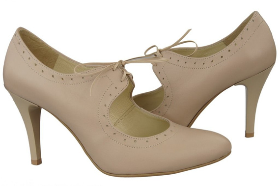 Damenschuhe Pumps Naturleder Cappuccino Lico 553 ElitaBut