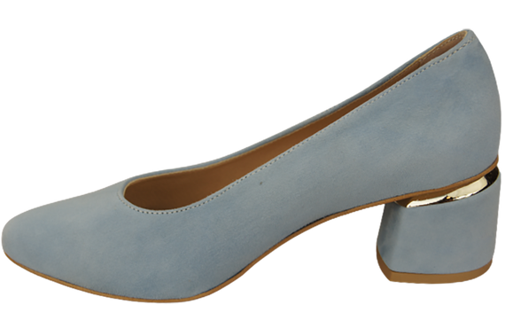Damenschuhe Pumps Blau Natürliches Wildleder 143 Von ElitaBut