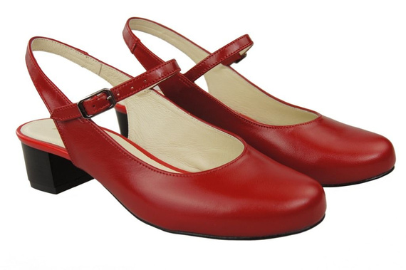 Damenschuhe Sandale Rot Naturleder 108 ElitaBut