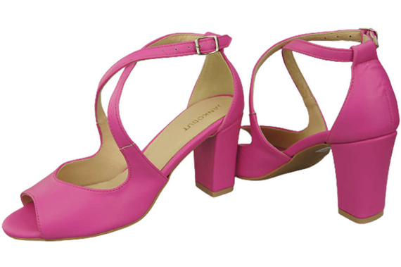 Damenschuhe Sandalen Fuchsia Naturleder 186 ElitaBut