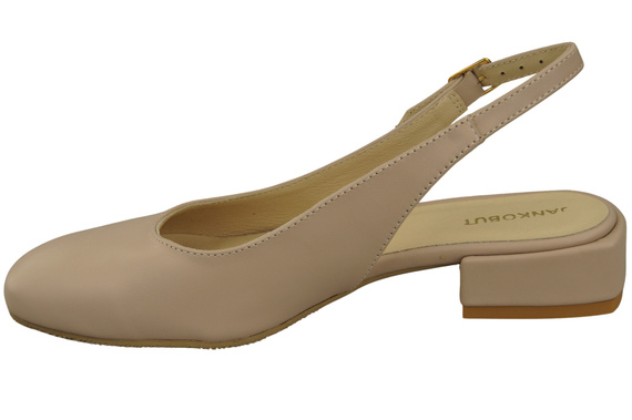 Damen Schuhe Sandalen Cappuccino Blass Flacher Absatz Naturleder 206 ElitaBut