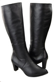 Damenstiefel, Naturleder, Schwarz 982 ElitaBut