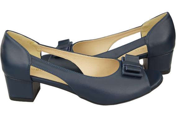 Damenschuhe Sandalen Marineblau Naturleder 145 ElitaBut