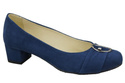 Damenschuhe Pumps Marineblau Naturleder Wildleder 135 ElitaBut