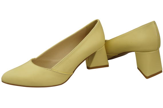 Damen Pumps Banane Echtleder Spitz Zehen Absatz ElitaBut 221