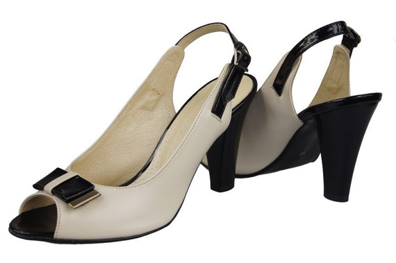 Damenschuhe Sandalen, Naturleder, Beige 843 W ElitaBut