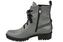 Schuhe Damen-Stiefeletten mit der Aufschrift NICE, Naturleder, Grau 173 von ElitaBut