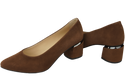 Damenschuhe Pumps Braun Natürliches Wildleder 143 Von ElitaBut