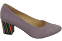 Damenschuhe Pumps Lila Natürliches Wildleder Dekorativer Absatz 158 von ElitaBut