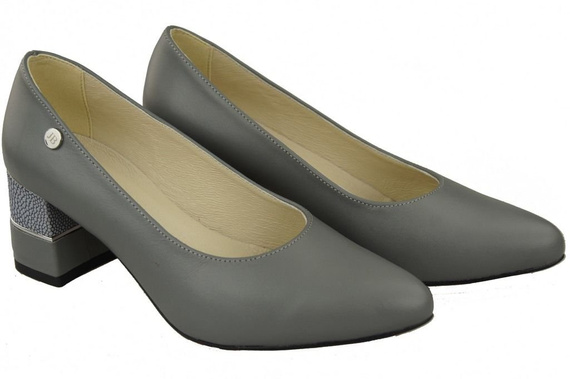 Damenschuhe Pumps Grau Naturleder 142 ElitaBut