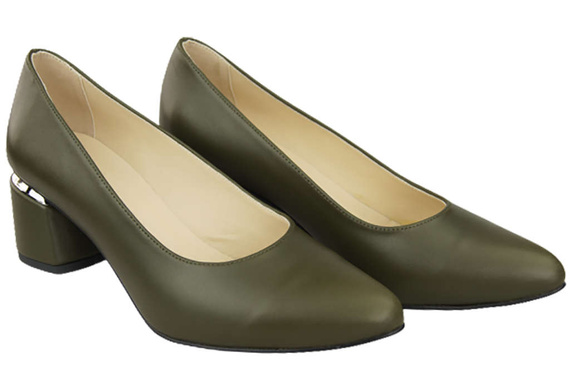 Damenschuhe Olivenpumps, Naturleder 143 ElitaBut