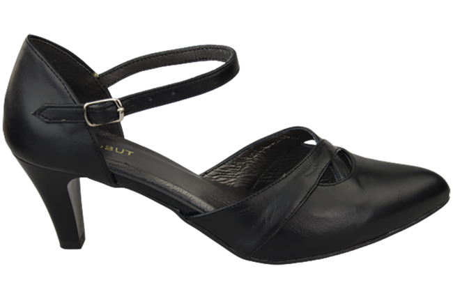 Damenschuhe Sandalen Schwarz Naturleder 151 ElitaBut
