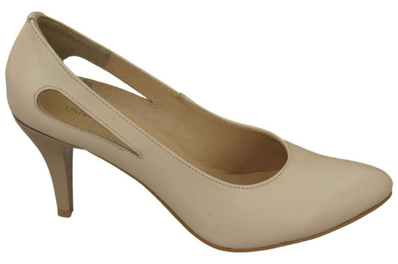 Damenschuhe Beige Pumps, Naturleder 166 ElitaBut