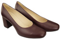 Damenschuhe Pumps Naturleder 171 Burgund ElitaBut