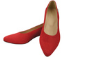 Bequeme Damen-Schuhe Rot aus echtem Veloursleder 220 Z ElitaBut