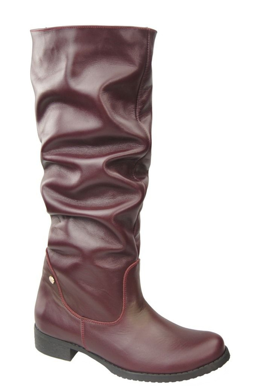 Schuhe Damenstiefel Stiefel, Naturleder 123 Bordo ElitaBut