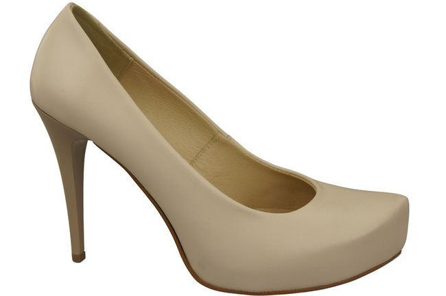 Damen Footwear Beige Stiletto Pumps Naturleder 205 ElitaBut