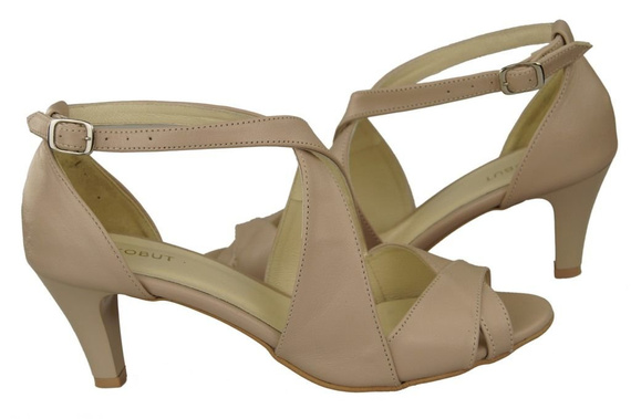 Damenschuhe Sandalen Cappuccino Grain Naturleder 130 ElitaBut