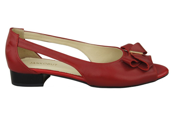 Schuhe Damen Sandalen Rot Naturleder 994 ElitaBut