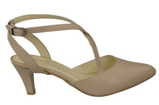 Damenschuhe Sandalen Cappuccino Grain Naturleder 129 ElitaBut