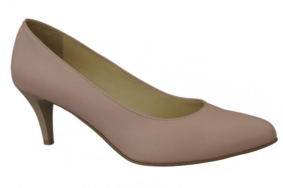 Damenschuhe Pumps, Naturleder, Puderrosa 825 ElitaBut