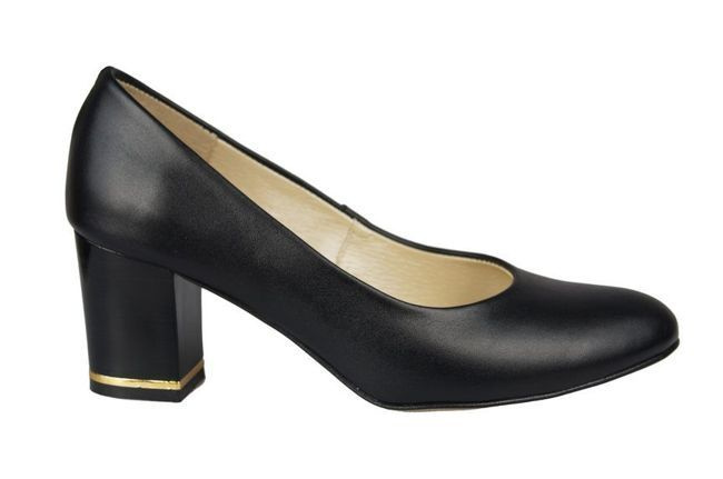 Damenschuhe Pumps Naturleder Schwarz 818 ElitaBut