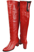 Footwear Overknee-Stiefel für Damen, Naturleder 190 Red ElitaBut