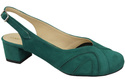 Damenschuhe Sandalen, Naturleder, Wildleder, Malachit 842 von ElitaBut