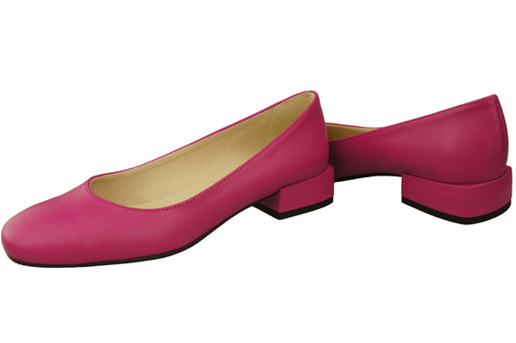 Bequeme Frauen Schuhe Purpurfarbig Flats Natural Leder 204 ElitaBut