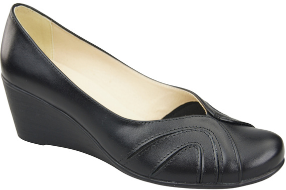 Damen Schwarz Naturleder Gestiefelte Schuhe 828 ElitaBut