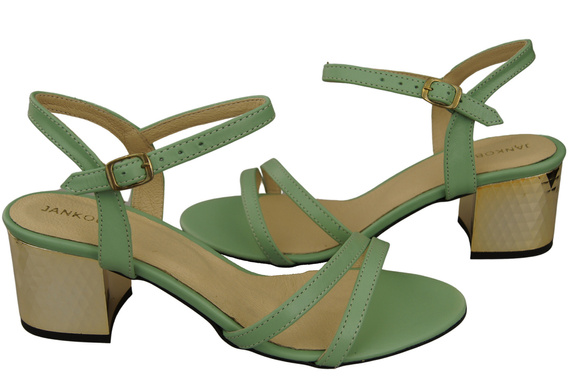 Damenschuhe Mint Naturleder 197 Sinnlich freizügige Fußsandalen ElitaBut