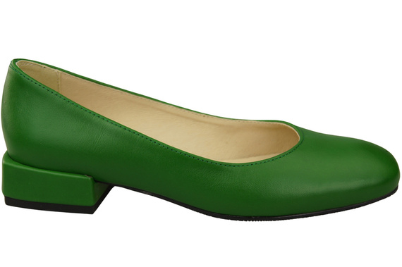 Bequeme Frauen Schuhe Grün Flats Natural Leder 204 ElitaBut