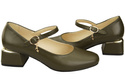 Damenschuhe Olive Riemchenpumps Naturleder 202 ElitaBut