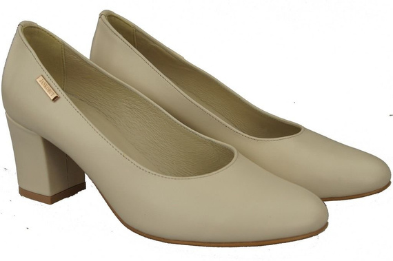 Damenschuhe Pumps Beige Naturnarbenleder 125 ElitaBut