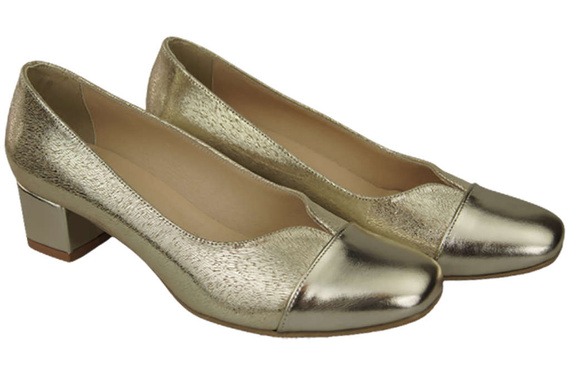 Damenschuhe Pumps Naturleder 164 Gold ElitaBut