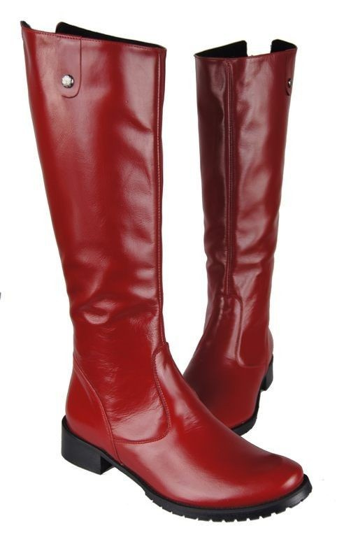 Damenstiefel, Stiefel, Naturleder, Rot 749 ElitaBut