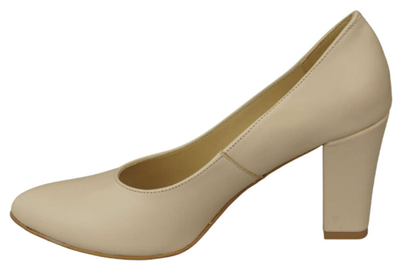 Damenschuhe Beige Pumps, Naturleder 170 ElitaBut