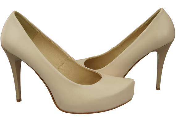Damen Footwear Beige Stiletto Pumps Naturleder 205 ElitaBut