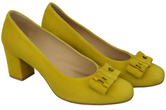 Damenschuhe Zitronenpumps Natürliches Wildleder 163 ElitaBut