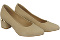Damenschuhe Pumps Beige Natürliches Wildleder 143 Von ElitaBut