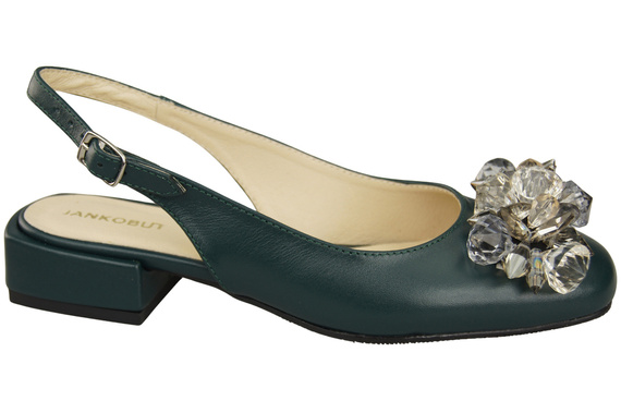 Damen Schuhe Malachit Sandalen mit Kristallen Naturleder 215 ElitaBut