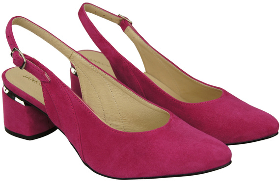 Damensandalen aus natürlichem Wildleder Lila Eleganz und Komfort 196 von ElitaBut