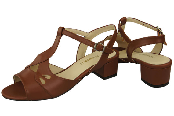 Damenschuhe Braune Sandalen, Naturleder 169 ElitaBut