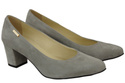 Damenschuhe Pumps Grau Naturleder Wildleder 106 ElitaBut