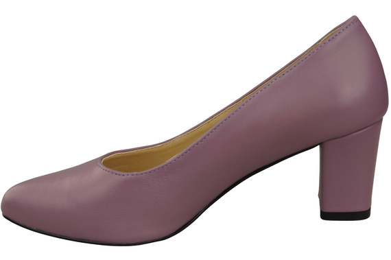 Klassische Glatt Damen Lilienfarben Naturleder Schuhe 213 ElitaBut