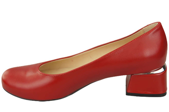 Damenschuhe Pumps Naturleder 159 Rot ElitaBut