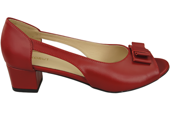 Damenschuhe Sandalen Rot Naturleder 145 ElitaBut