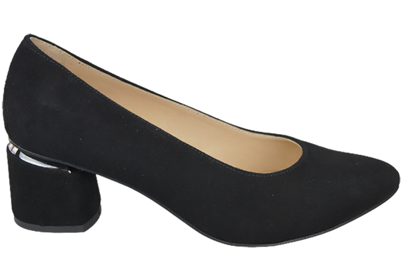 Damenschuhe Pumps Schwarz, natürliches Wildleder 143 von ElitaBut