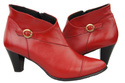 Damen-Winterstiefel, Naturleder, Rot 100, von ElitaBut